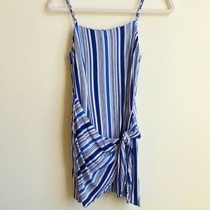 COTTON CANDY LA- Blue & White Stripe Mini Dress